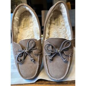 Koolaburra by UGG Women's Suede Shearling Lined Moccasin Slippers Shoes Size‎ 7